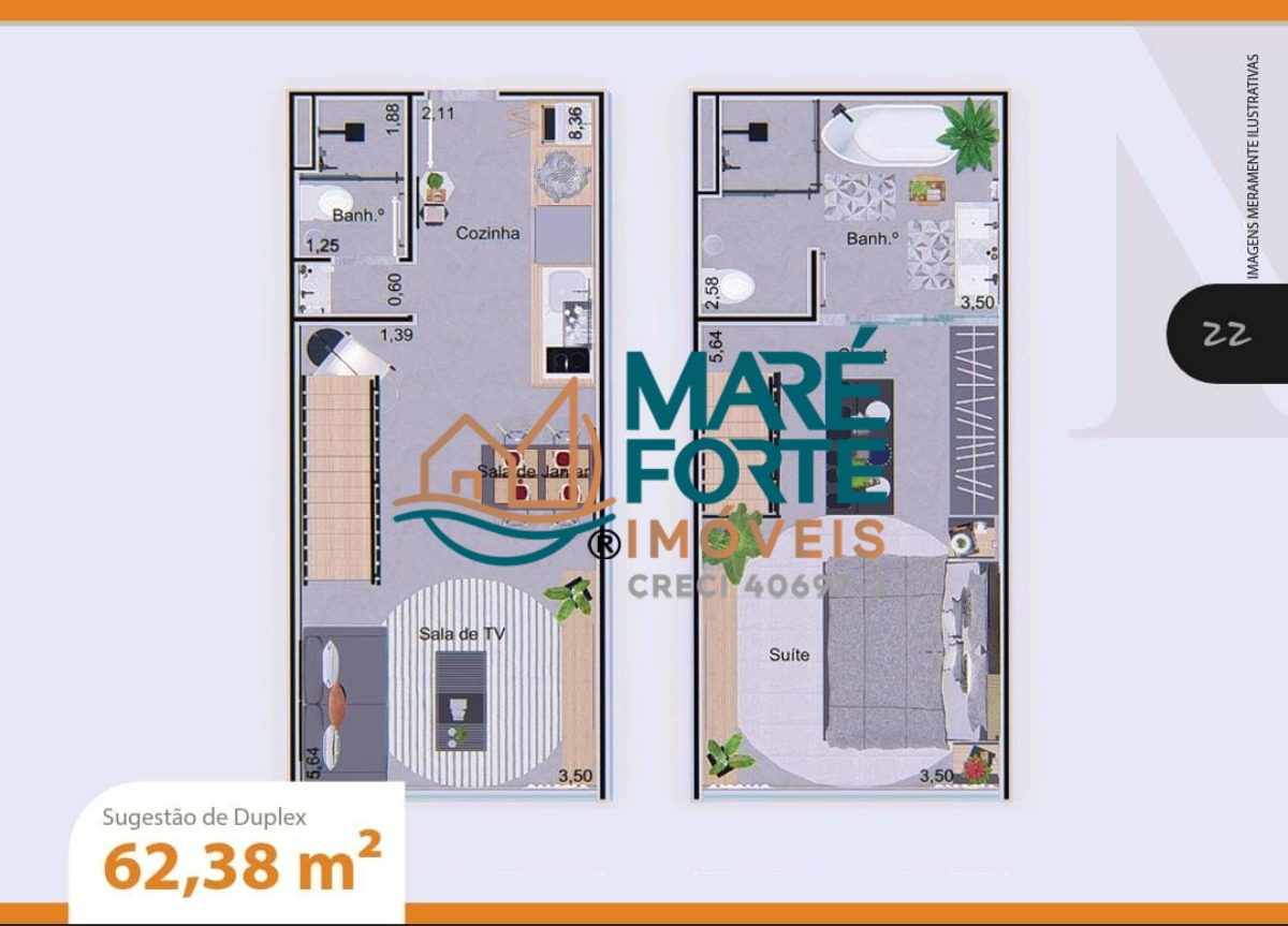 Apartamento à venda com 1 quarto, 41m² - Foto 4