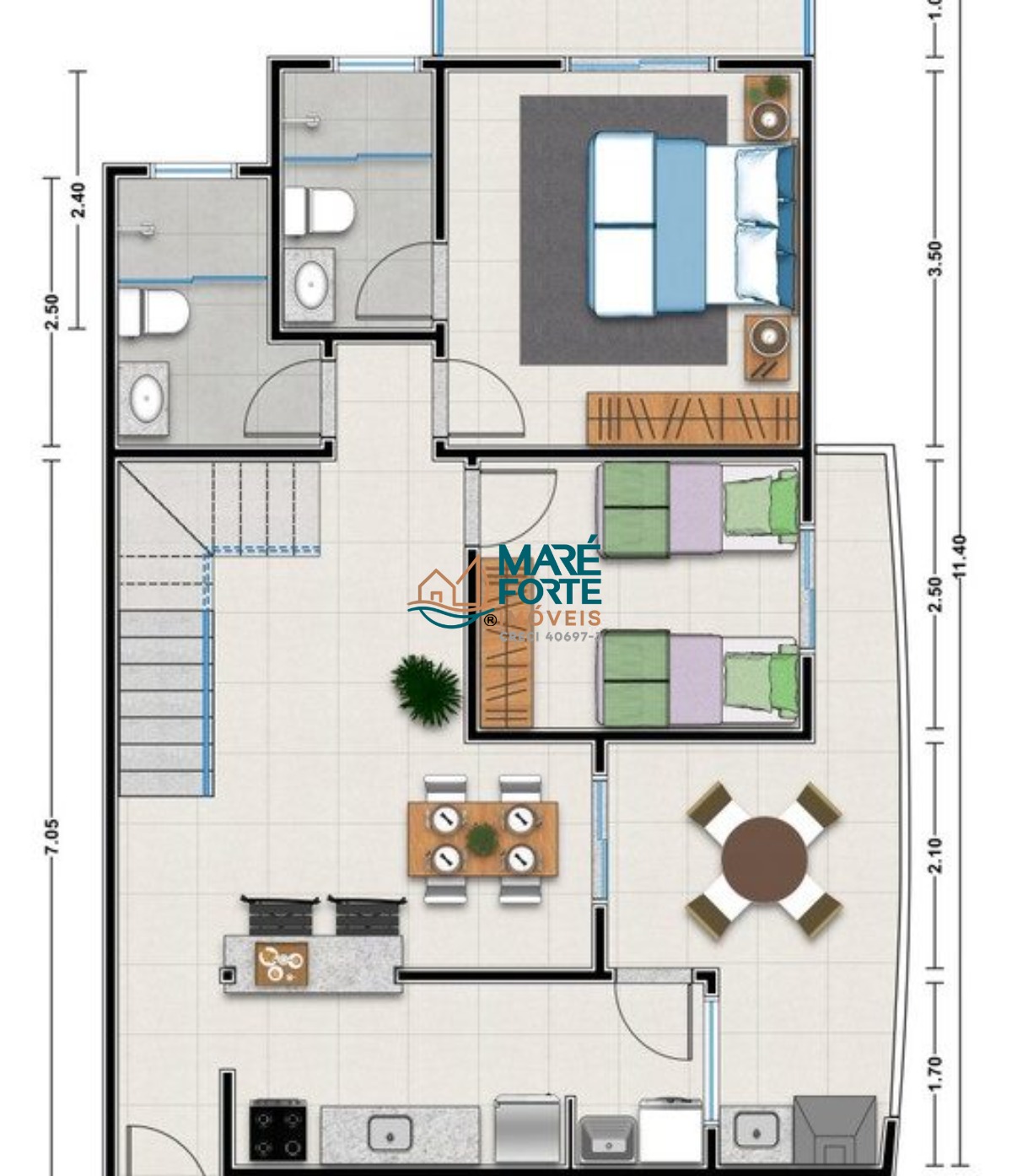 Cobertura à venda com 3 quartos, 160m² - Foto 11