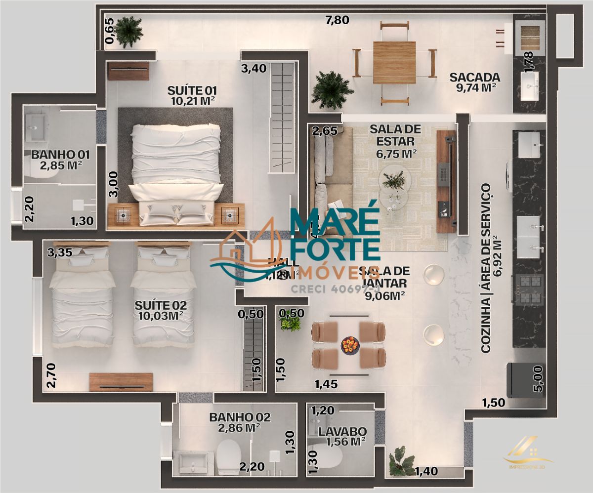 Apartamento à venda com 2 quartos, 73m² - Foto 15