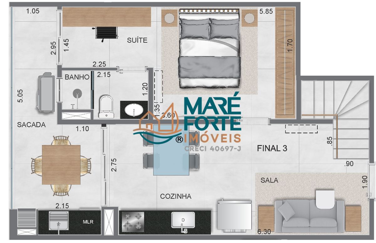 Apartamento à venda com 1 quarto, 50m² - Foto 21