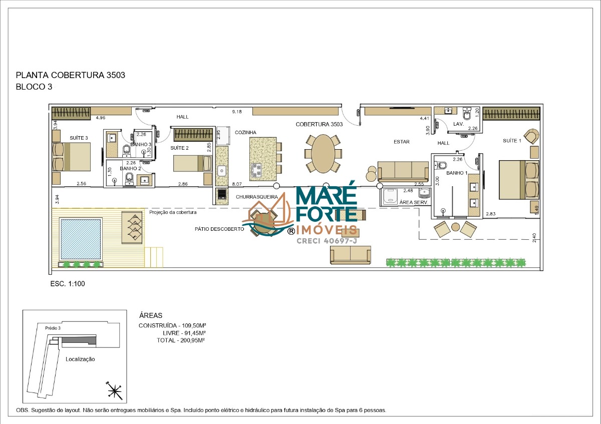 Cobertura à venda com 3 quartos, 201m² - Foto 5