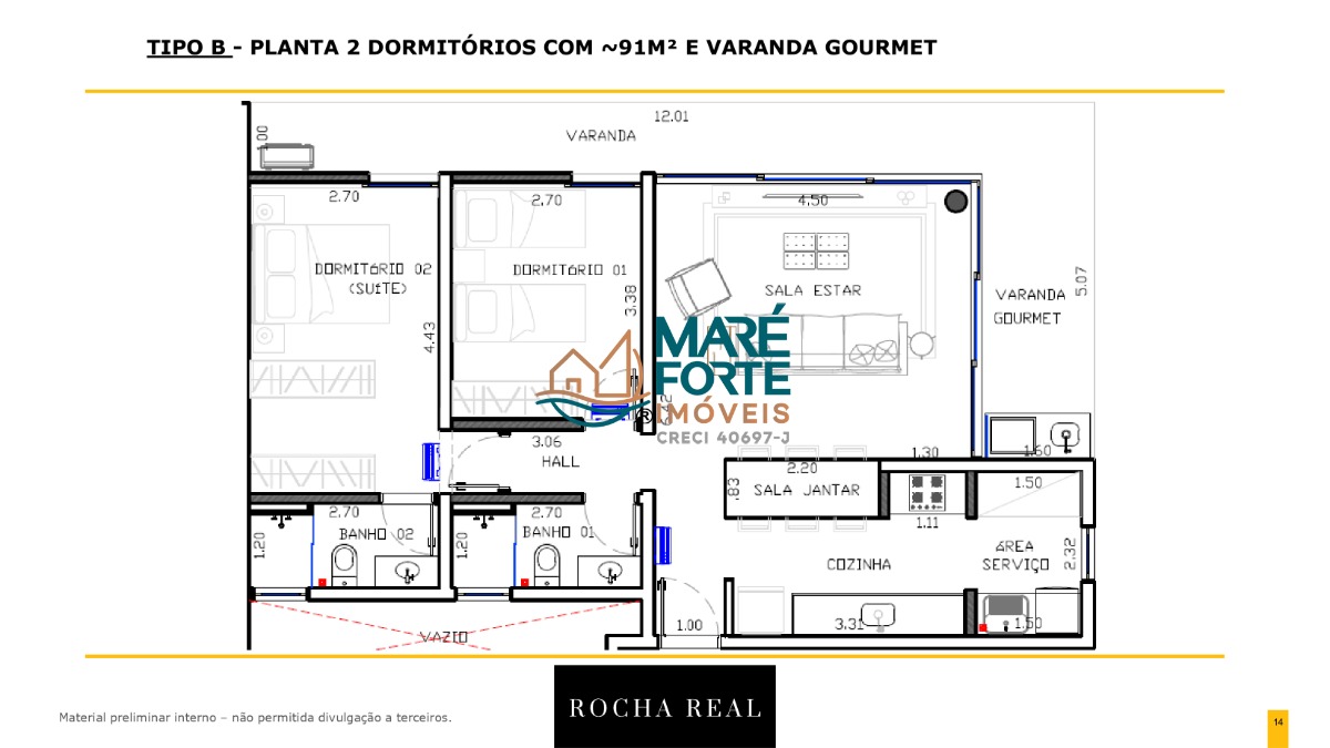 Apartamento à venda com 1 quarto, 48m² - Foto 4