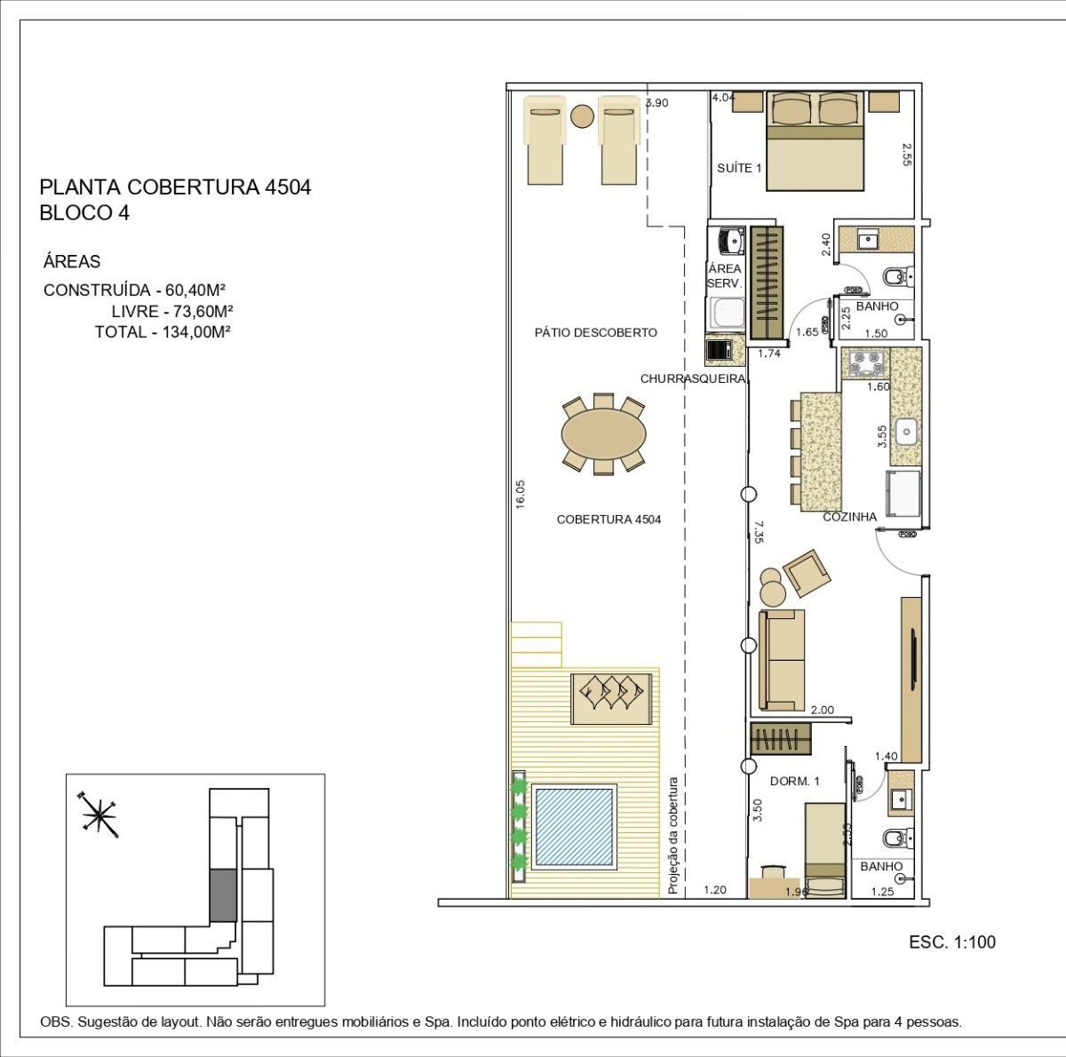 Cobertura à venda com 2 quartos, 134m² - Foto 5