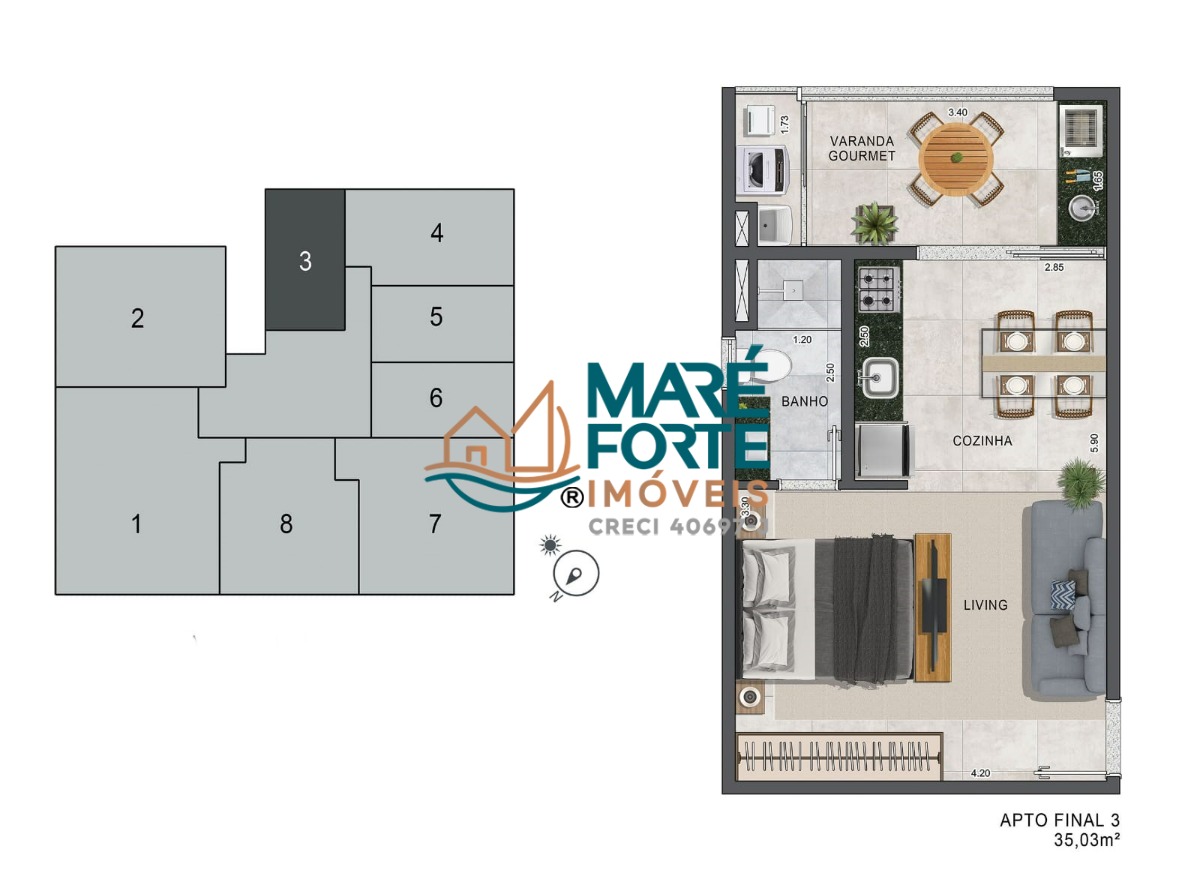 Apartamento à venda com 1 quarto, 50m² - Foto 12