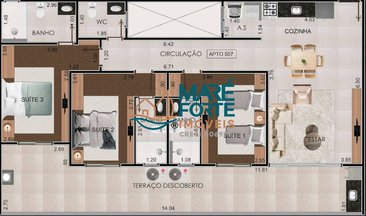 Apartamento à venda com 1 quarto, 37m² - Foto 22