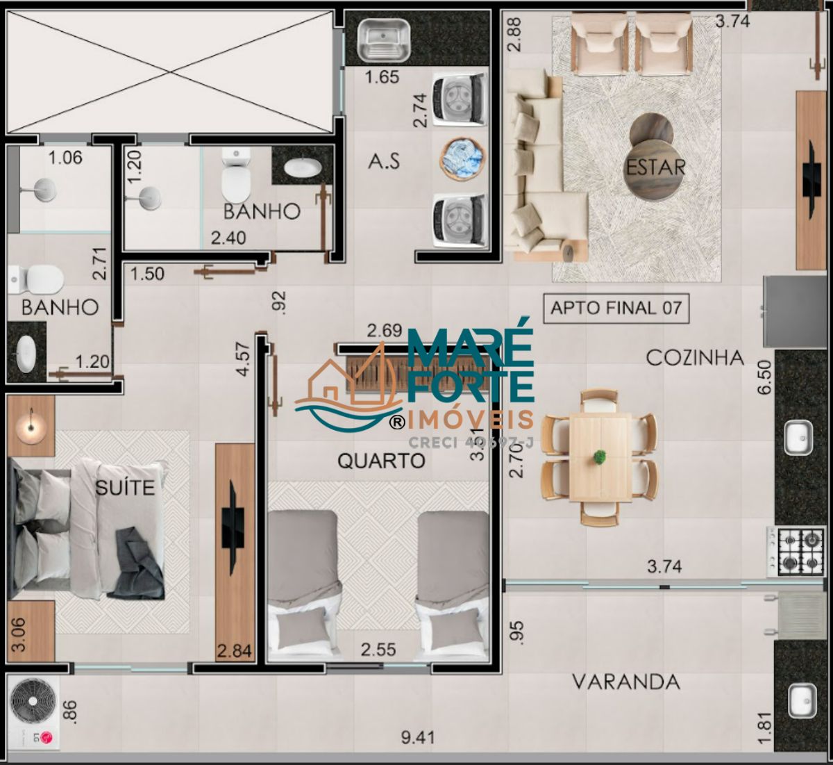 Apartamento à venda com 1 quarto, 37m² - Foto 16